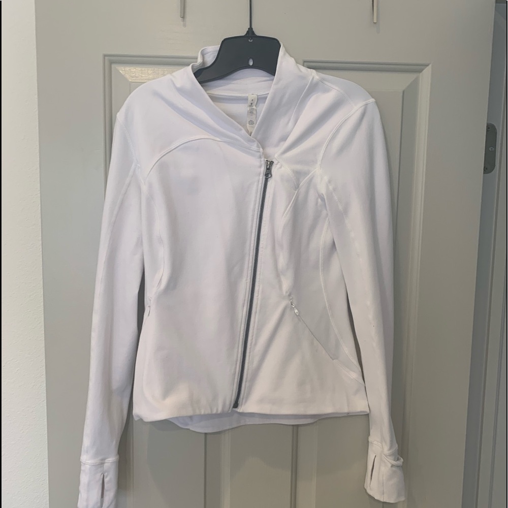 Lululemon White Zip Hoodie - size 8